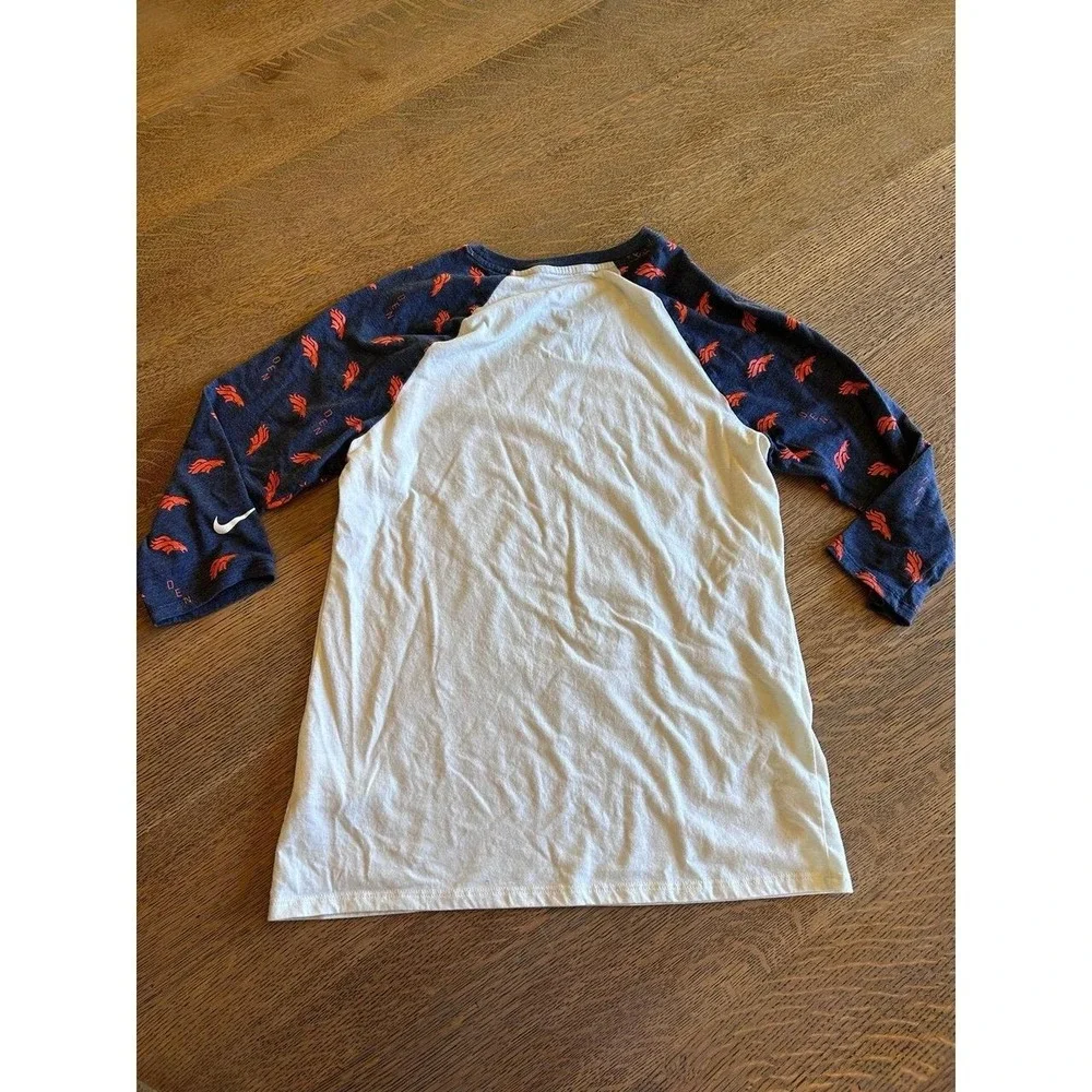 Nike Women's Broncos 3/4 Sleeve T-Shirt – Size Medium - Picture 8 of 8